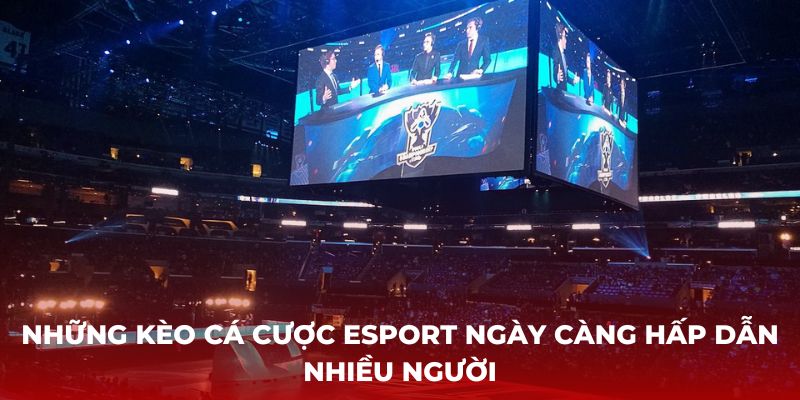 Những kèo cá cược Esport ngày càng hấp dẫn nhiều người